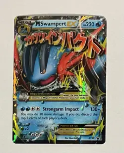 Pokemon TCG M Swampert EX XY87 XY Promo Holo Card Mega Water NM - Image 4