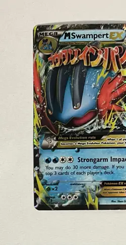 Pokemon TCG M Swampert EX XY87 XY Promo Holo Card Mega Water NM - Image 5