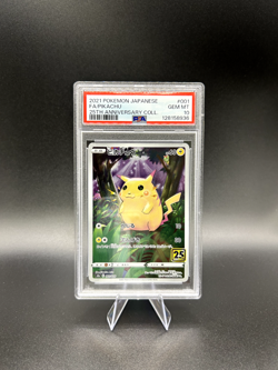 PIKACHU Full Art Holo Pokemon Japan 25th Anniversary #001 PSA 10 GEM MT - Image 1