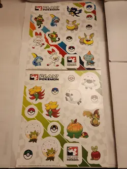 📈 HOT 🔥 2 Play POKEMON 2021 Sticker Sheets 16 stickers League Promo 1.1 & 1.2 - Image 1