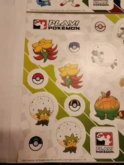 📈 HOT 🔥 2 Play POKEMON 2021 Sticker Sheets 16 stickers League Promo 1.1 & 1.2 - Image 2