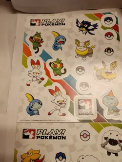 📈 HOT 🔥 2 Play POKEMON 2021 Sticker Sheets 16 stickers League Promo 1.1 & 1.2 - Image 3