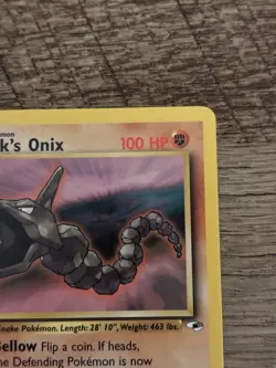 Pokemon TCG Brock's Onix Gym Heroes 69/132 Common Basic 100 HP 1st Ed Regular E… - Image 2
