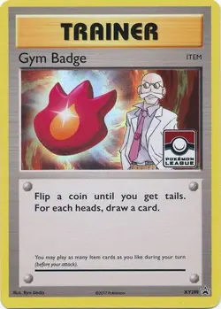 NM-Mint, English - 1 x Pokemon Gym Badge - XY209 - League Promo XY Promos - Image 1