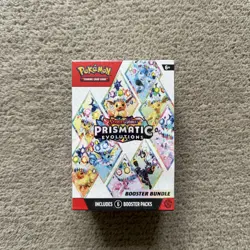 Pokemon Scarlet & Violet Prismatic Evolutions Booster Bundle (6 PACKS) - SEALED - Image 1