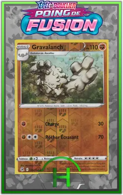 Gravalanch Reverse - EB08:Poing de Fusion - 136/264 - Carte Pokemon Francaise - Image 1