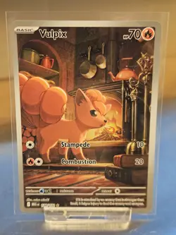 Pokemon TCG Vulpix Illustration Rare Mega Evolutions #138/132 NM/M Condition - Image 1
