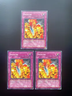 Yugioh Backfire SD3-EN031 1st Edition Common LP X3 - Image 1