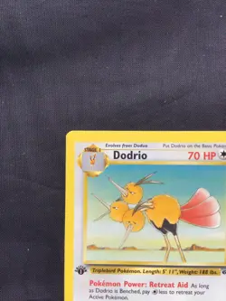 Pokemon Cards: Jungle 1st Edition Uncommon: Dodrio 34/64 - Image 2