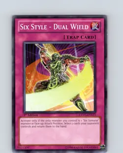 Yu-Gi-Oh TCG Six Style - Dual Wield EXVC-EN073 1st Edition Common Card NM - Image 1