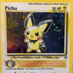 Pichu Holo Rare Neo Genesis 12/111 Pokemon TCG Vintage Card - Image 1