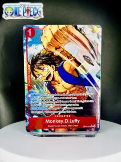 One Piece Card Game 🏴‍☠OP14-013 Monkey.D.Luffy SR NM Alt Art Foil ENGLISH - Image 1