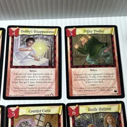 Harry Potter TCG Adventures at Hogwarts Lot 21 Cards 2002 SPELL Red/4j-w - Image 4