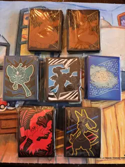 Pokemon TCG Sleeve Lot 7 Packs of 65 - Multiple Sets - Image 2
