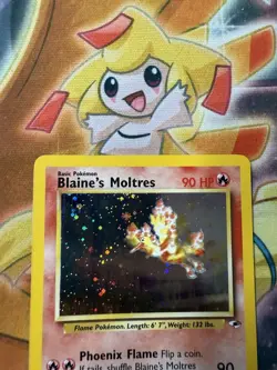 Pokemon- Blaine’s Moltres Gym Heroes 1/132 Holo NM - Image 3