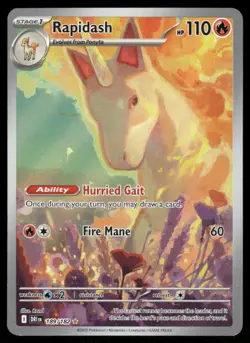 Pokemon Cards Rapidash 189/182 Destined Rivals Illustration Rare NM - Image 1