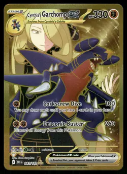 Pokemon Cards Cynthia's Garchomp ex 241/182 Destined Rivals Hyper Rare NM - Image 1