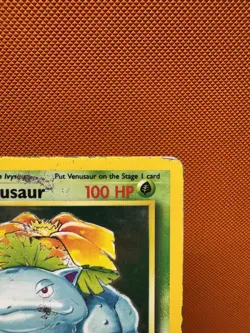 Pokemon TCG Venusaur Card 15/102 Base Set Unlimited Holo Rare HP/DMG 2075 - Image 3