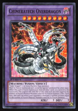 Chimeratech Overdragon - SP14-EN043 - STARFOIL Rare - 1st Edition Yugioh - Image 2
