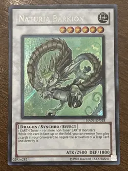 Naturia Barkion HA03-EN028 Hidden Arsenal 3 Unlimited Edition Secret Rare LP - Image 1