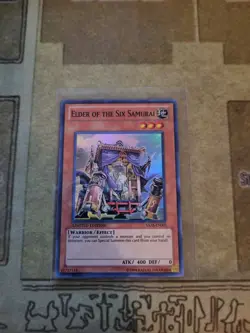 YUGIOH ELDER OF THE SIX SAMURAI SAAS-EN001 SUPER LIMITED ED NM - Image 1