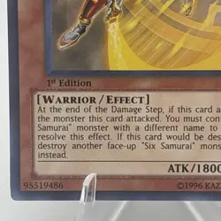 Yugioh The Six Samurai - Zanji RYMP-EN092 Ultra Rare 1st Ed NM - Image 4