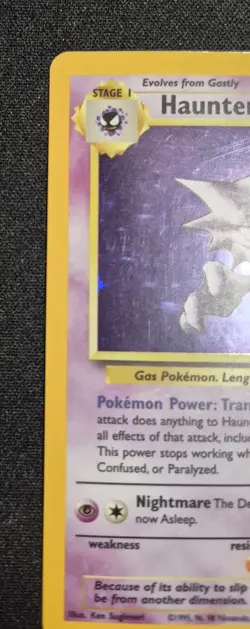 Pokemon Haunter Fossil Holo Rare Card 6/62 Unlimited 1999 English - Image 4