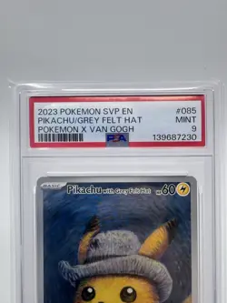 Pikachu with Grey Felt Hat 085 Sv: Scarlet & Violet Promo Cards Regular [PSA 9] - Image 2