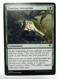 Crawling Infestation 0281 Commander Masters MTG Magic The Gathering NEAR MINT NM - Image 1