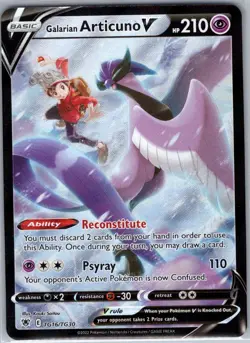 Galarian Articuno V TG16/TG30 Astral Radiance Trainer Gallery Pokemon Card - NM - Image 1