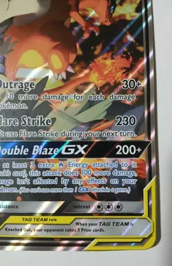 Pokemon Reshiram & Charizard GX TAG TEAM Promo Holo SM201 - Image 4