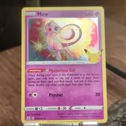 Pokemon Celebrations Mew Holo Rare 011/025 Basic Psychic HP60 2021 English - Image 1