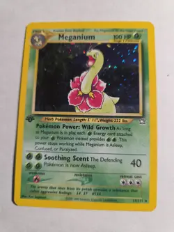 2000 Pokemon Neo Genesis 1st Edition Meganium Holo #11/111 - LP a scratch read - Image 1