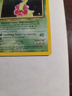 2000 Pokemon Neo Genesis 1st Edition Meganium Holo #11/111 - LP a scratch read - Image 4