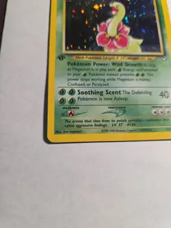 2000 Pokemon Neo Genesis 1st Edition Meganium Holo #11/111 - LP a scratch read - Image 5