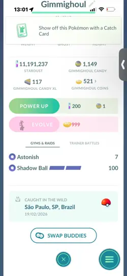 Pokemon Go Shiny Gimmighoul ( Reduced ) - Image 2