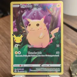 Pokemon Pikachu Celebrations Full Art Holo Rare Basic 005/025 HP60 2021 English - Image 1