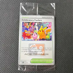 Celebratory Fanfare MEP028 ACE TRAINER Pokemon TCG Black Star Promos New/Sealed - Image 1