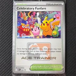 Celebratory Fanfare MEP028 ACE TRAINER Pokemon TCG Black Star Promos New/Sealed - Image 3