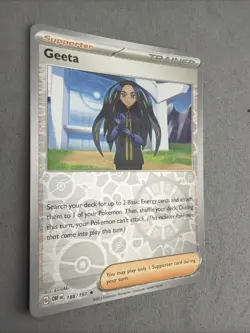 Pokemon TCG * SV Obsidian Flames * 188/197 Geeta REVERSE HOLO RARE * FRESH PK - Image 2