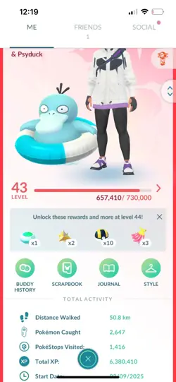 Pokemon Go (Stage 43) Shiny Psyduck Costume ( 52 Shinys ) ( Reduced) - Image 1