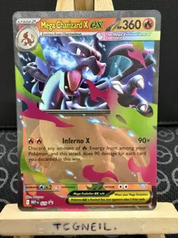 Mega Evolution Black Star Promo Mega Charizard X + Y ex MEP029 & 30 Pokemon TCG - Image 3