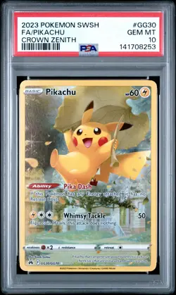 Pikachu #GG30 2023 Pokemon Sword And Shield Crown Zenith PSA 10 250001 - Image 1