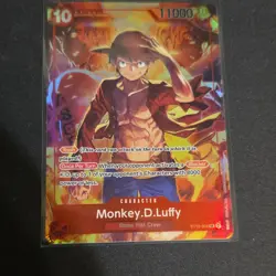 Bandai One Piece CCG Monkey.D.Luffy Character ST10-006 SR Foil Rush 11000 - Image 1
