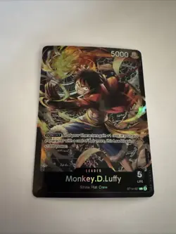 Monkey.D.Luffy ST14-001 Foil Leader One Piece TCG Starter Deck 14: 3D2Y English - Image 1