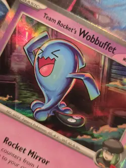 Team Rocket's Wobbuffet 82/182 S&V Destined Rivals Holo Rare Pokemon Card - Image 2