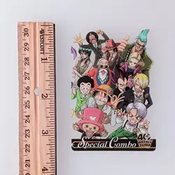 Luffy Vegeta - Dragon Ball × One Piece Weekly Jump 40th Wafer Card JASC-04-030 - Image 2