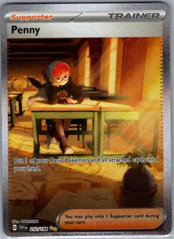 Penny 252/198 SIR SV01: Scarlet & Violet Base Set - Pokemon Card - NM - Image 1