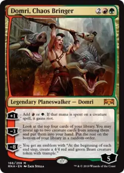 Domri, Chaos Bringer NM Ravnica Allegiance​​ MTG Magic the Gathering Gold Eng - Image 1