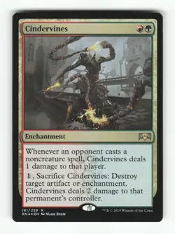 Cindervines R Ravnica Allegiance 161 LP Foil Magic: The Gathering - Image 1